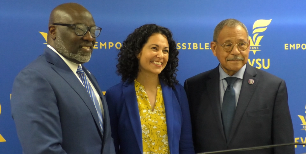 Fort Valley State University President Paul Jones United States Deputy Secretary Of Agriculture Torres Small Congressman Sanford Bishop Jr