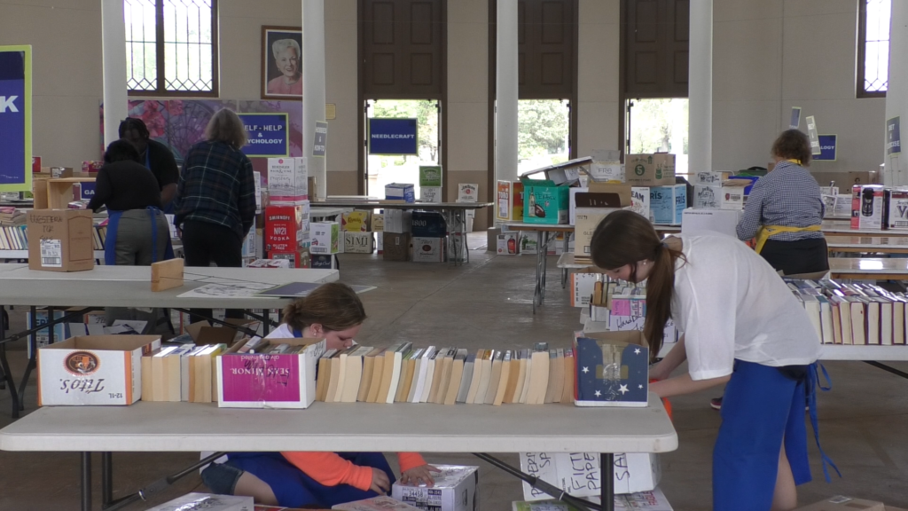 Annual Friends Of The Library Spring Book Sale Setup April 4 2024