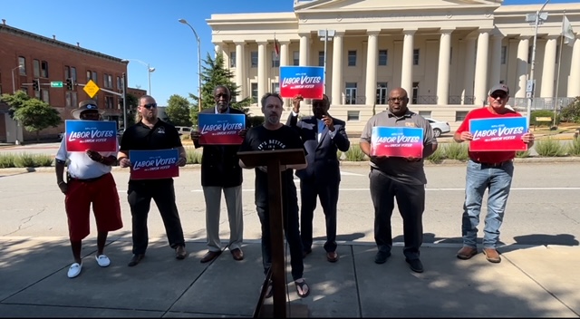 Union workers look to push urgency of election.
