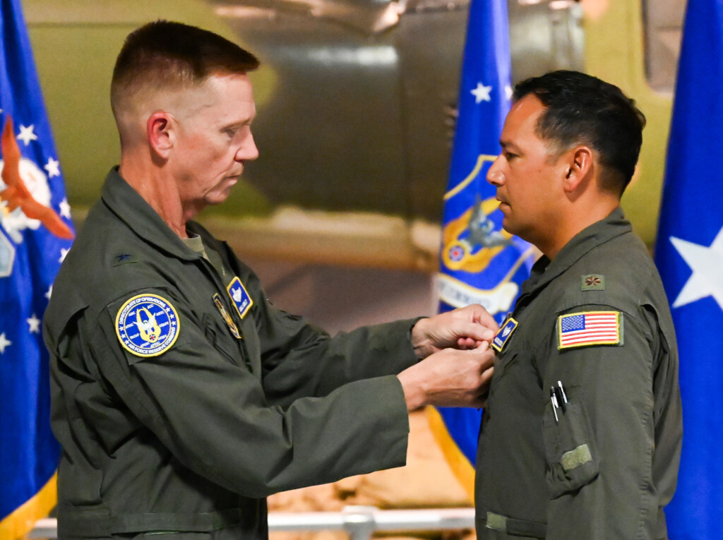 Maj. Michael Medrano Receives Airman's Medal For Heroism