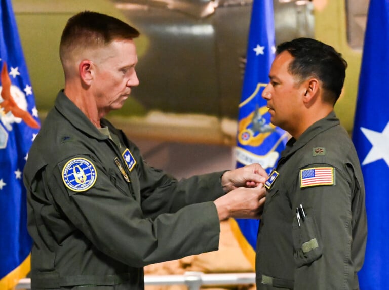 Maj. Michael Medrano Receives Airman's Medal For Heroism