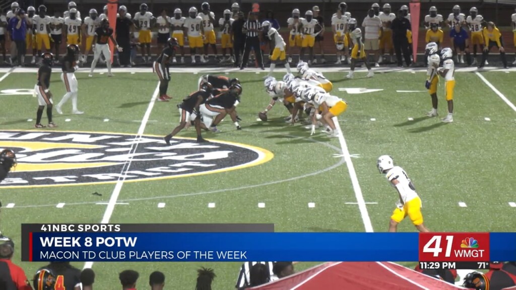 Macon Td Club Players Of The Week For Week 8