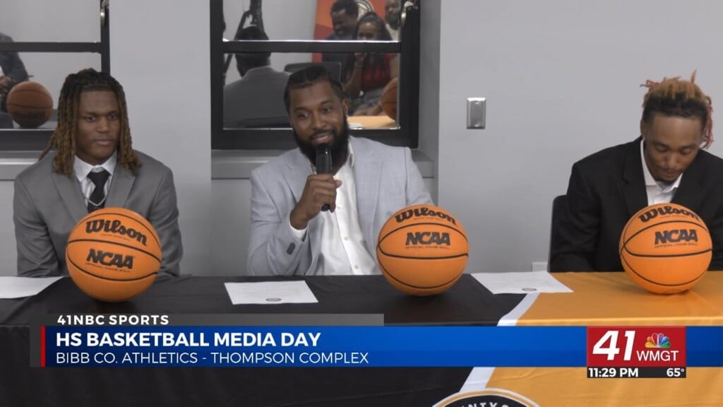 Bibb County Hs Basketball Media Day Held Today At Thompson Complex