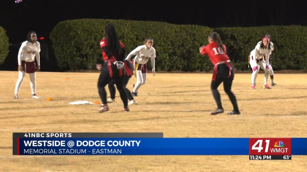 Westside Lady Seminoles Goes Against Dodge County Lady Indians In Highschool Flag Football Action