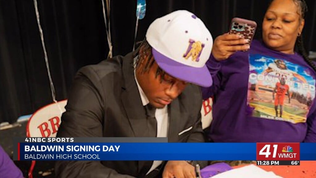 National Signing Day At Baldwin As Four Braves Sign Their Letters Of Intent