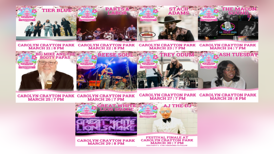 Cherry Blossom Festival Concert Lineup 2025 Gfx