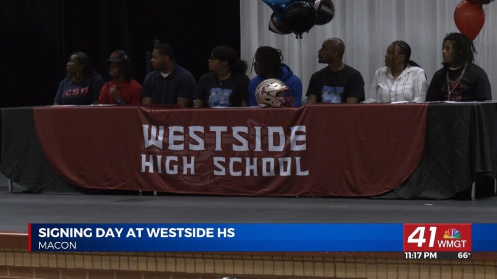Three Seniors Sign The Dotted Lines Today At Westside High School