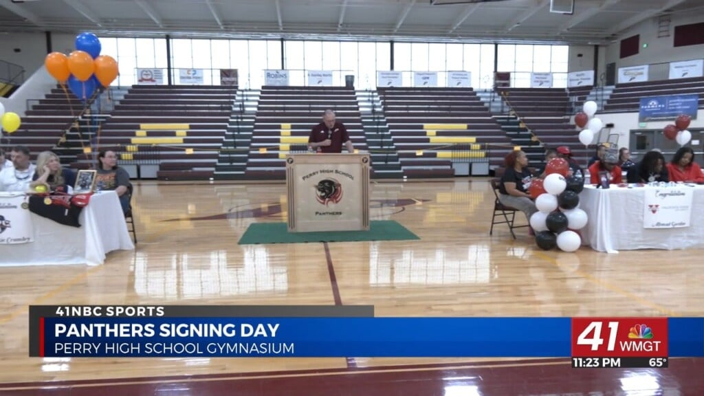 Several Perry Panthers Signs Today Sharing Their Expectations Heading Into The Gridiron At A Collegiate Level