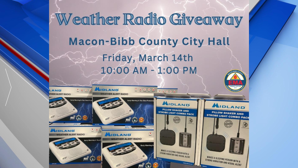 Macon Bibb EMA WEATHER RADIO GIVEAYAY