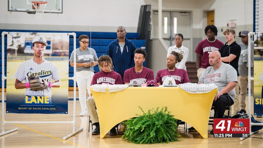 Several Mount De Sales Seniors Signed Their Letter Of Intent To Continue Their Collegiate Career
