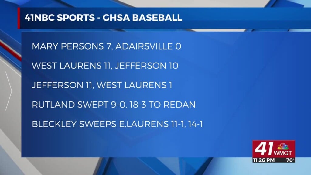 Ghsa State Baseball Championship Opening Round Scores