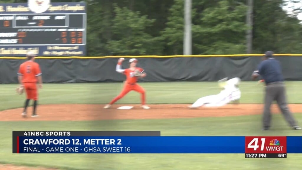 Crawford County Battles Metter In Ghsa Sweet 16 Boys Baseball