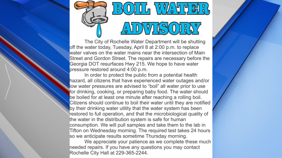 Rochelle Water Advisory Gfx