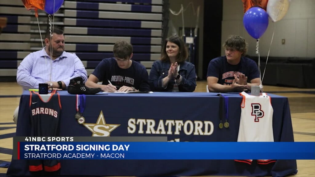 Two Eagles Sign Their Letters Of Intent At Stratford Academy Wednesday