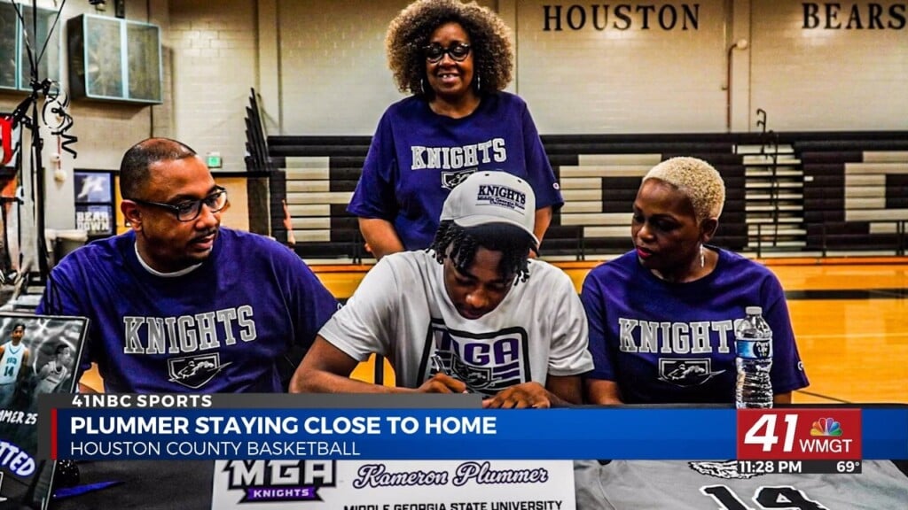 Houston County Bears Senior Kameron Plummer Signs Letter Of Intent To Middle Georgia State University
