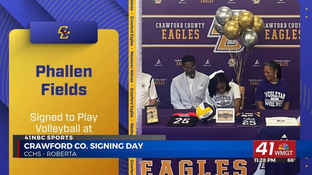 Crawford County Held Signing Day For Senior Phallen Fields