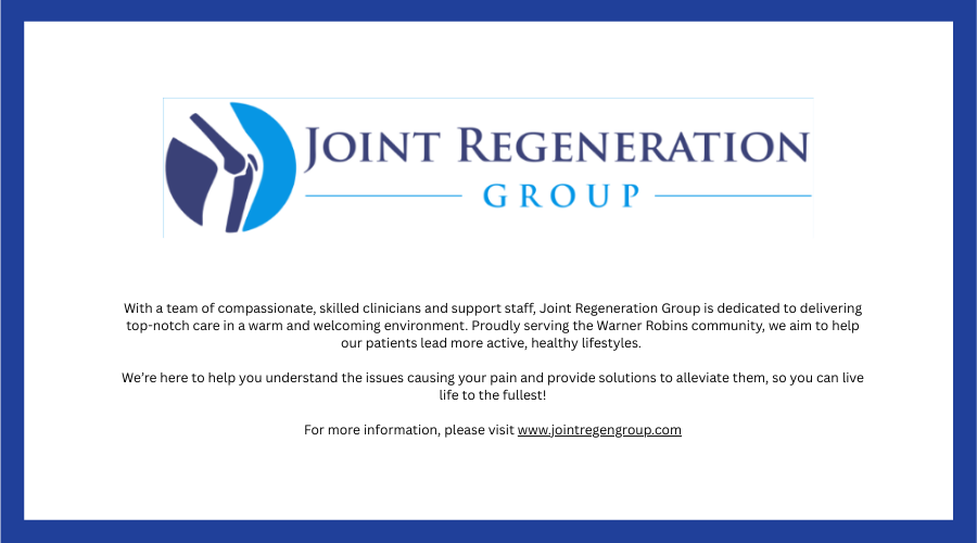 Joint Regeneration Group Presenting Sponsor
