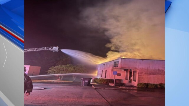 Fire crews battle commercial blaze at JAG Probation in Baldwin County ...