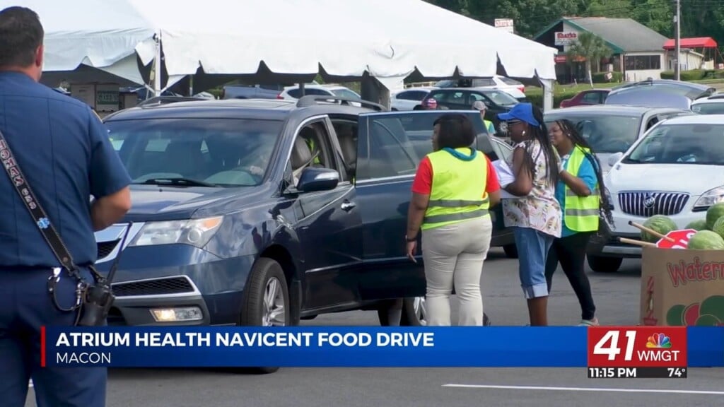 Thousands Of Middle Georgia Families Receive Food Through Atrium Health Navicent Drive