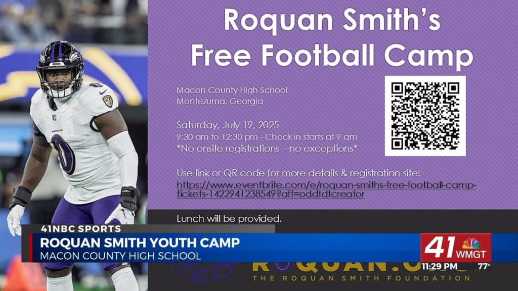 Roquan Smith Hosts Free Football Youth Camp July 19th In Montezuma