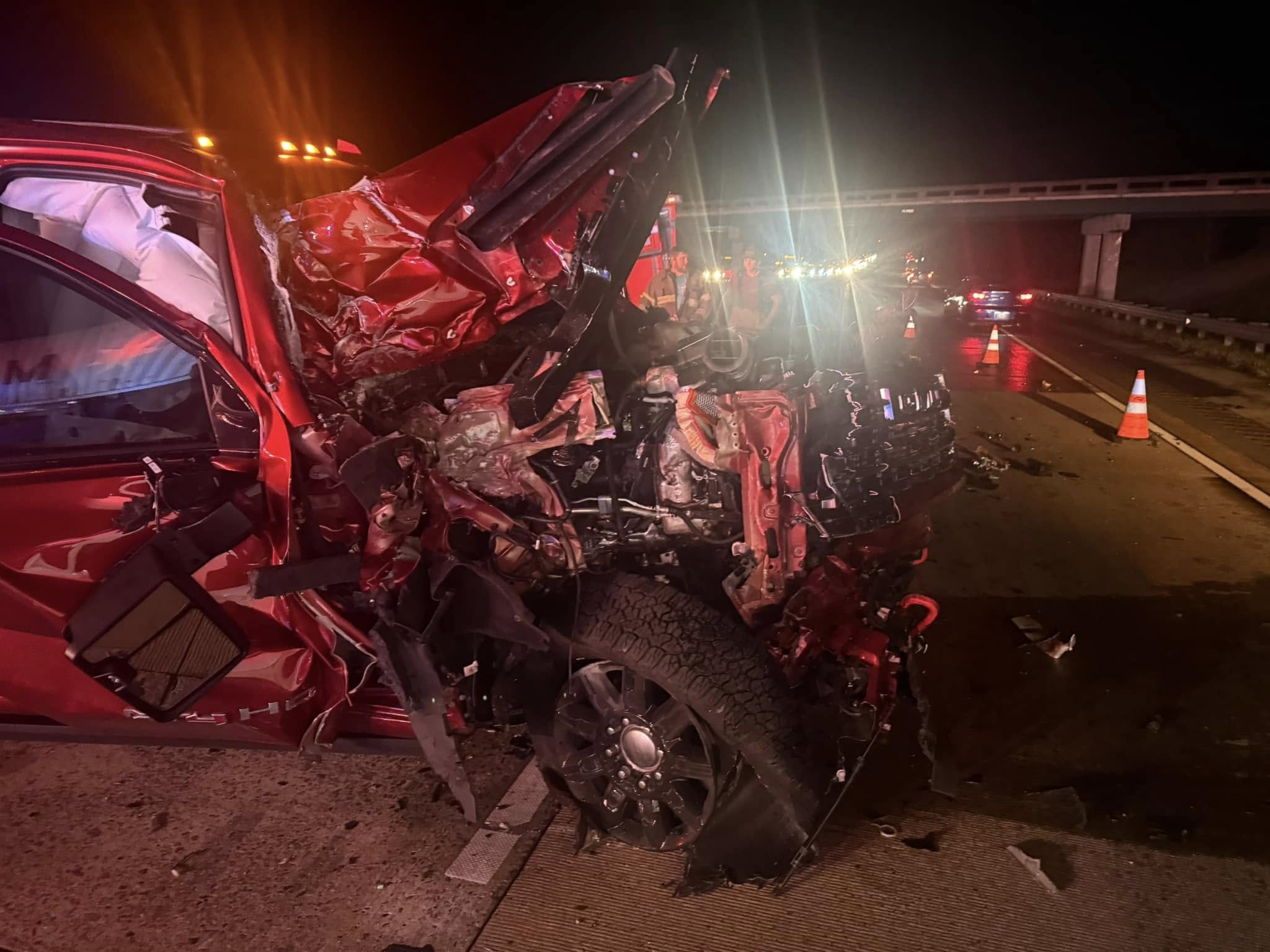 PHOTOS: Fire truck flips over after crash in Twiggs County - 41NBC News ...