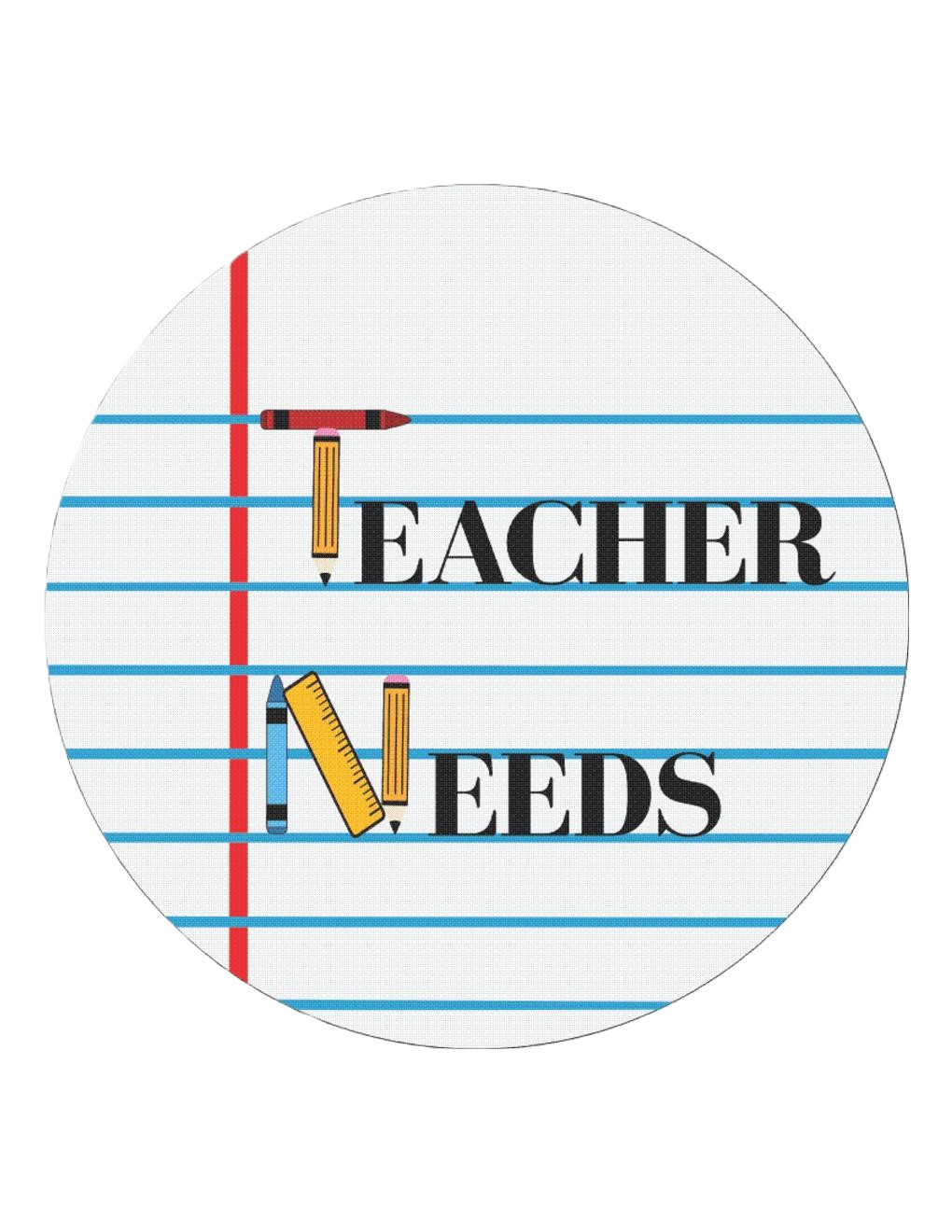 Teacher Needs Logo Without Background