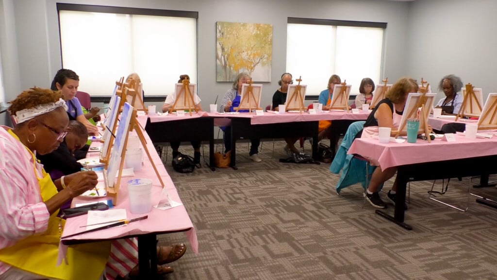Cancer Survivor Painting class