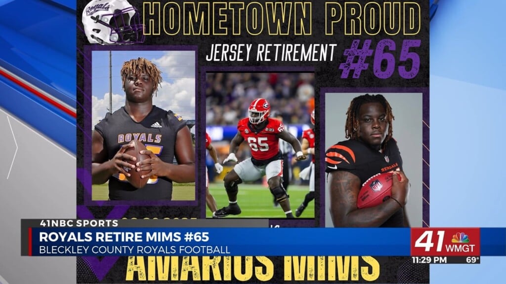 Bleckley Co. Royals Will Retire Bengals Offensive Tackle Amarius Mims In Their Home Opening Game Friday