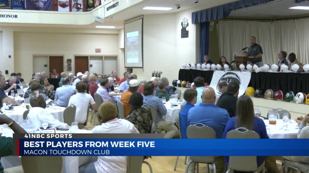 Macon Touchdown Club Honors The Best From Week 5