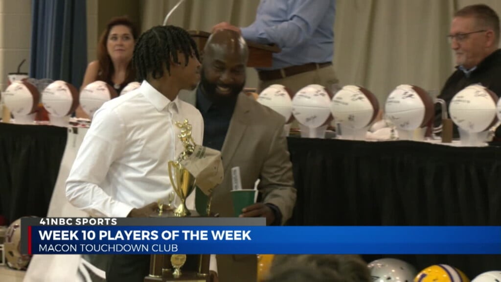 Macon Touchdown Club Gathers To Honor Local Players For Their Week 10 Performances And Honors The 1975 Central Football Team's 50th Anniversary