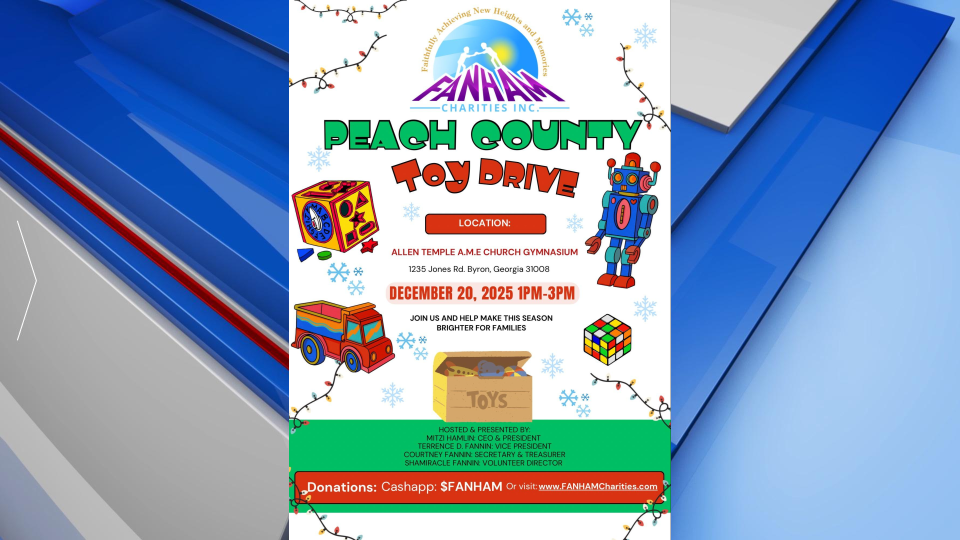 Peach County Toy Drive Flyer Gfx