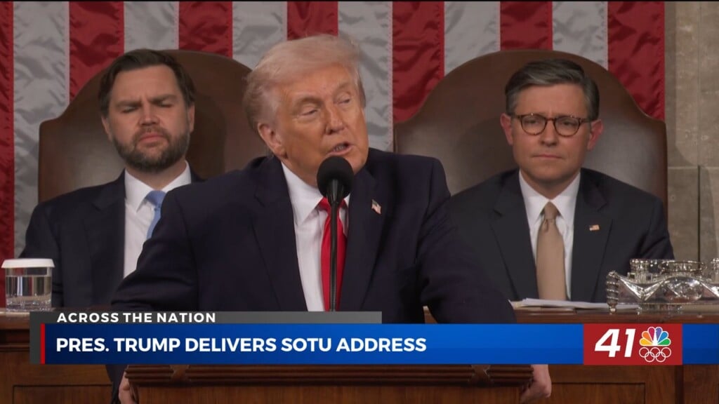 President Trump Touts Economic Strength, Faces Democratic Pushback In Second Term Address To Congress