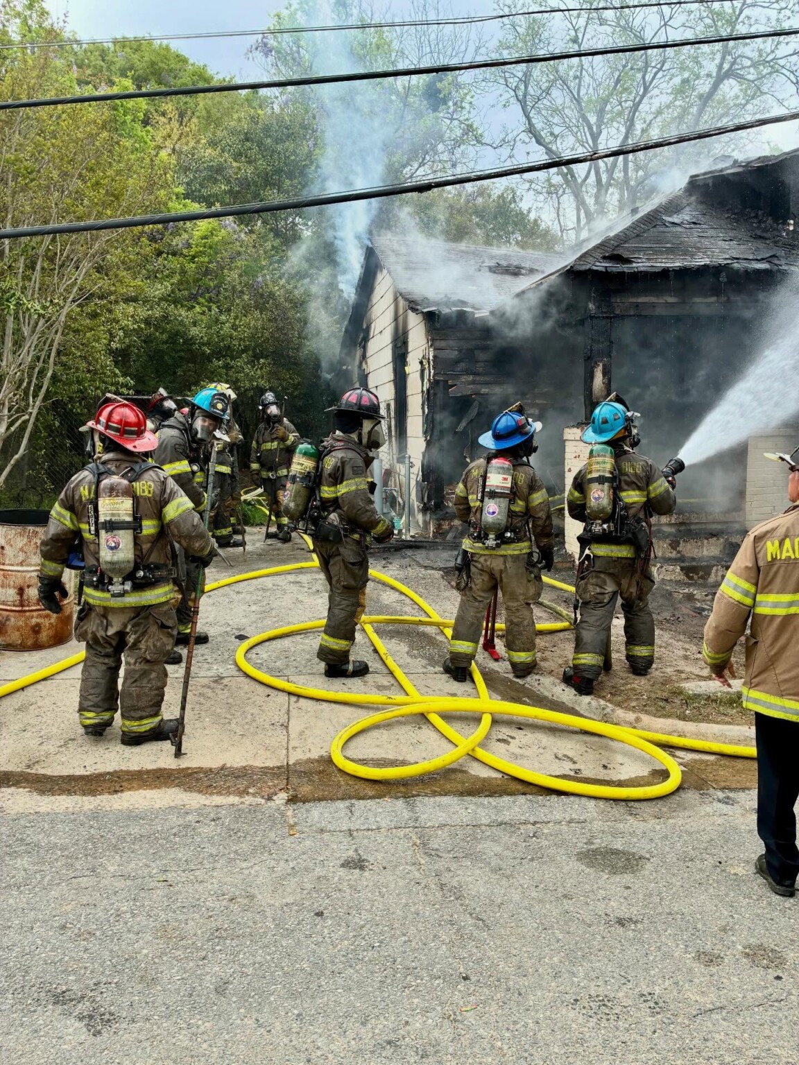 Vacant structure fire under investigation in Macon