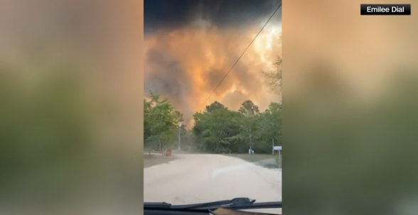 Brantley County Wildfire Grows