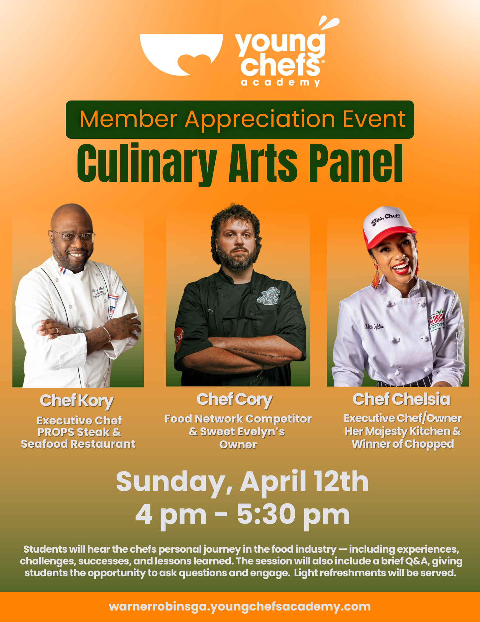 Chef Events Young Chefs Academy event features chefs panel for aspiring young cooks ...