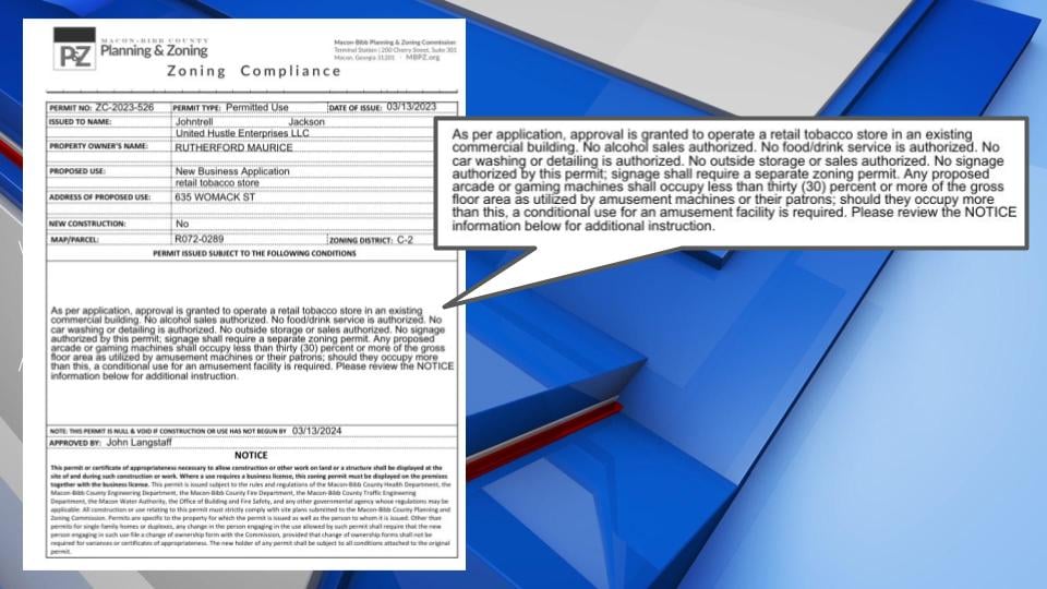 Skyline Lounge location in Bibb County under zoning review