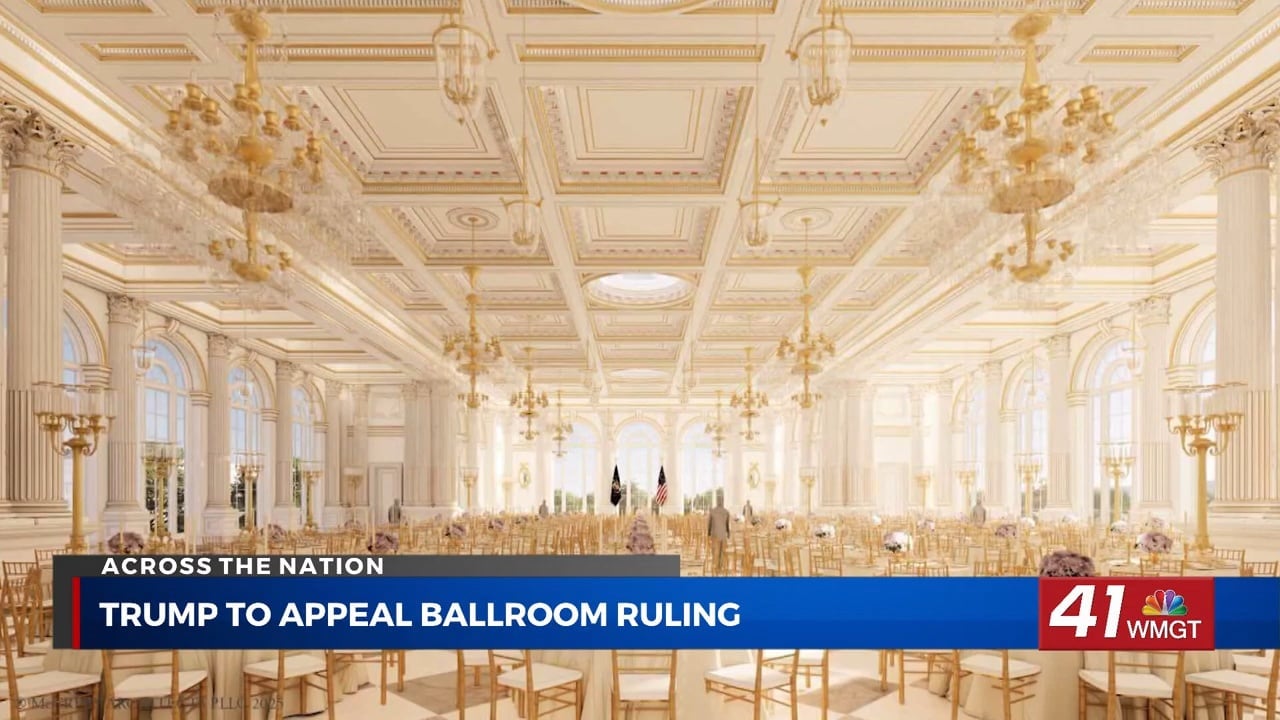 41nbc.com - Keenan Gibson - Trump blocked from White House ballroom construction by federal judge 41NBC News | WMGT-DT