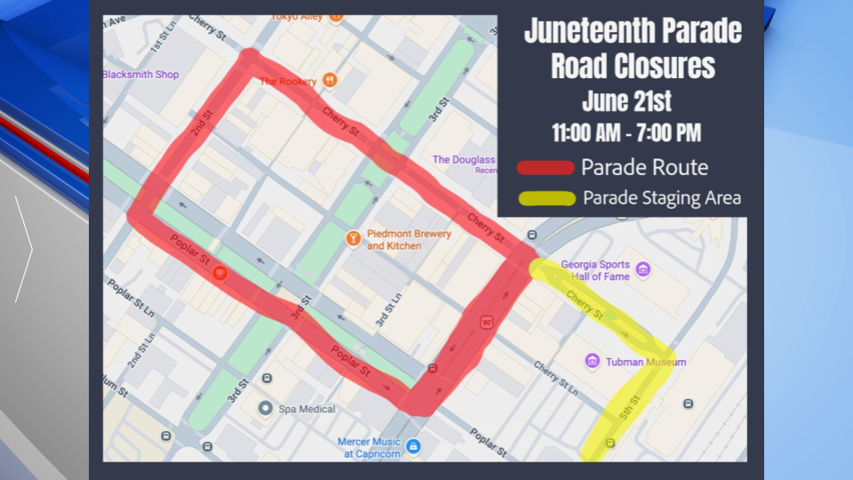 Juneteenth Road Closures