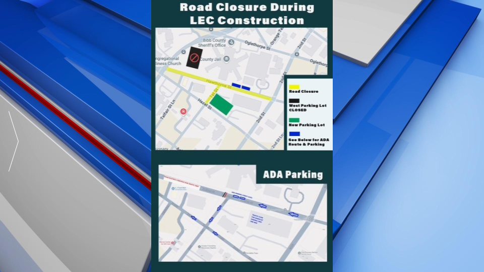 Bibb County Jail Parking Map Gfx