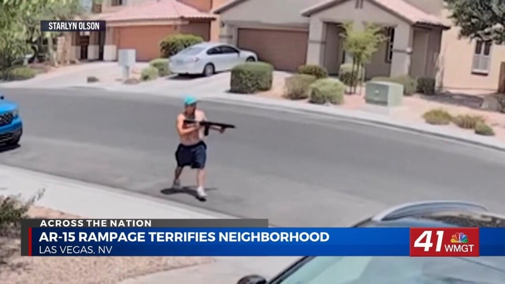 Doorbell Cameras Capture Gunman Firing Through Las Vegas Neighborhood