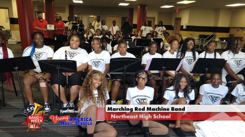 Northeast High School Marching Red Machine Band