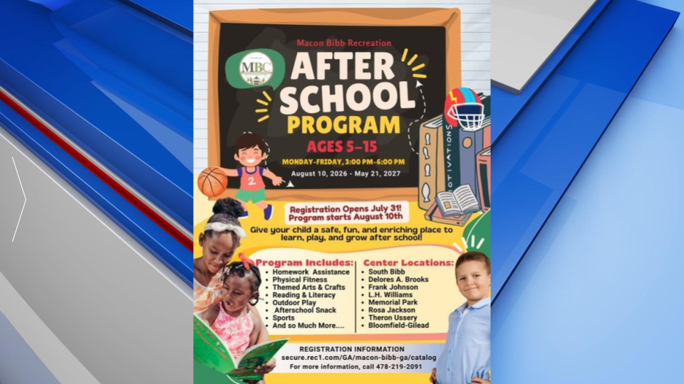 Macon Bibb After School Recreation Flyer