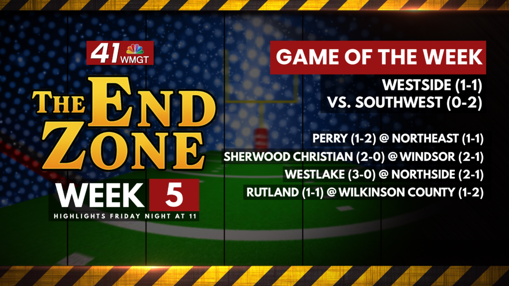 The End Zone Graphic Week 5