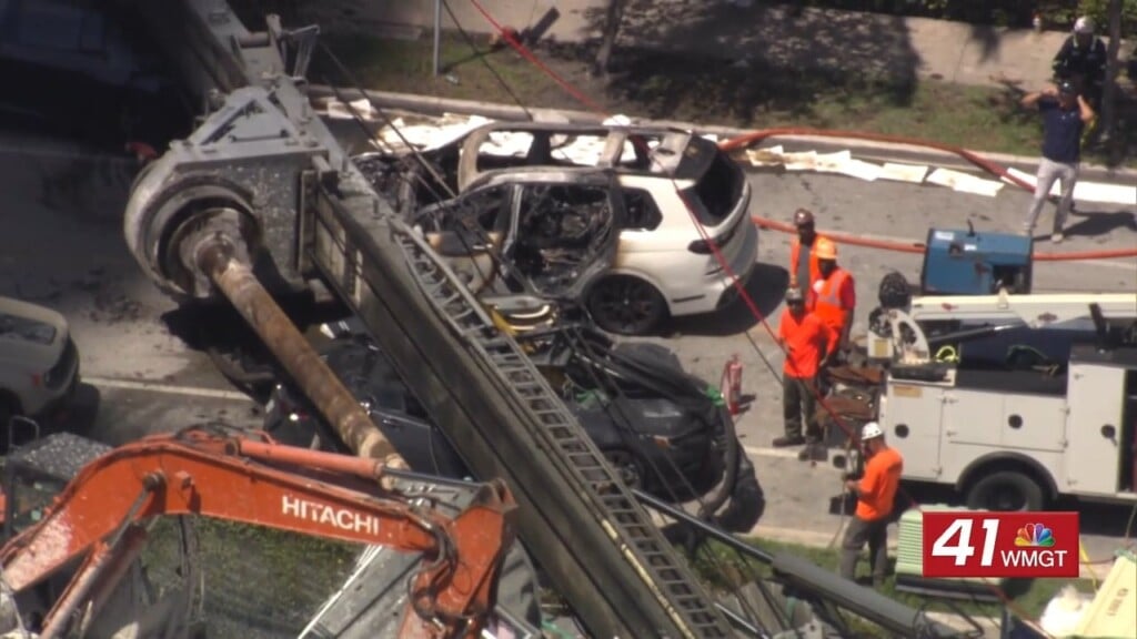 Drilling Rig Collapses Onto Vehicles In Miami, Leaving Four Injured