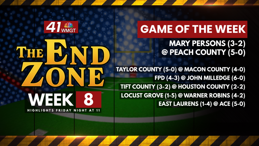 The End Zone Graphic Week 8