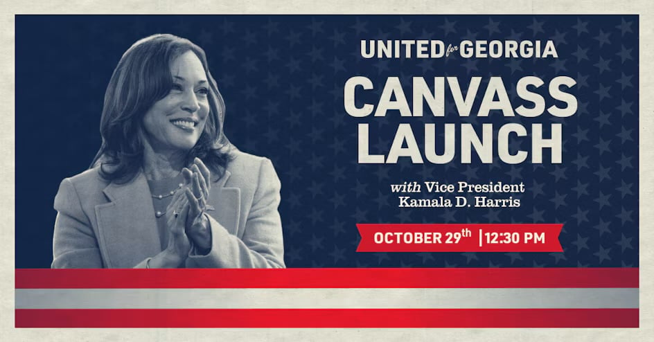 Kamala canvass launch