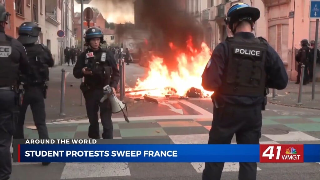 Hundreds Of Thousands Join Student Protests Across France