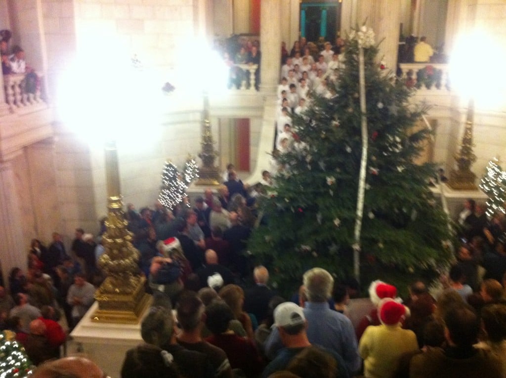 Protesters Flood Controversial RI Tree Lighting