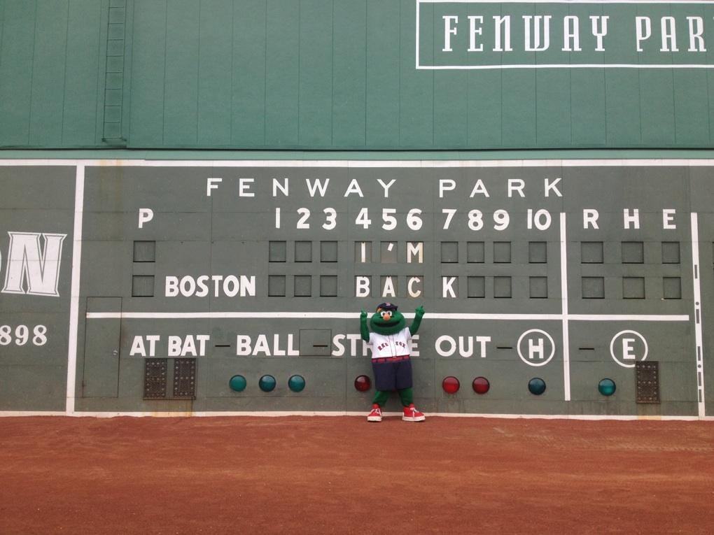 Red Sox mascot Wally briefly lost, then found - The Boston Globe