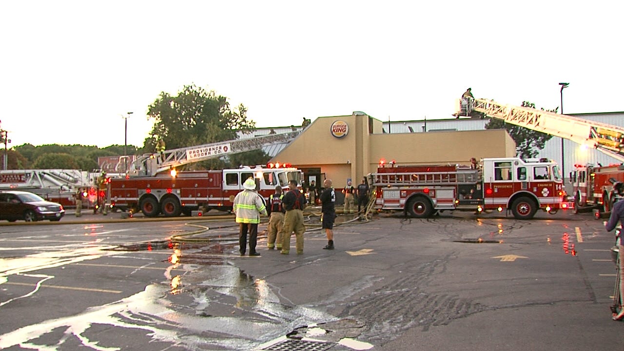 Burger King fire forces customers and workers to run